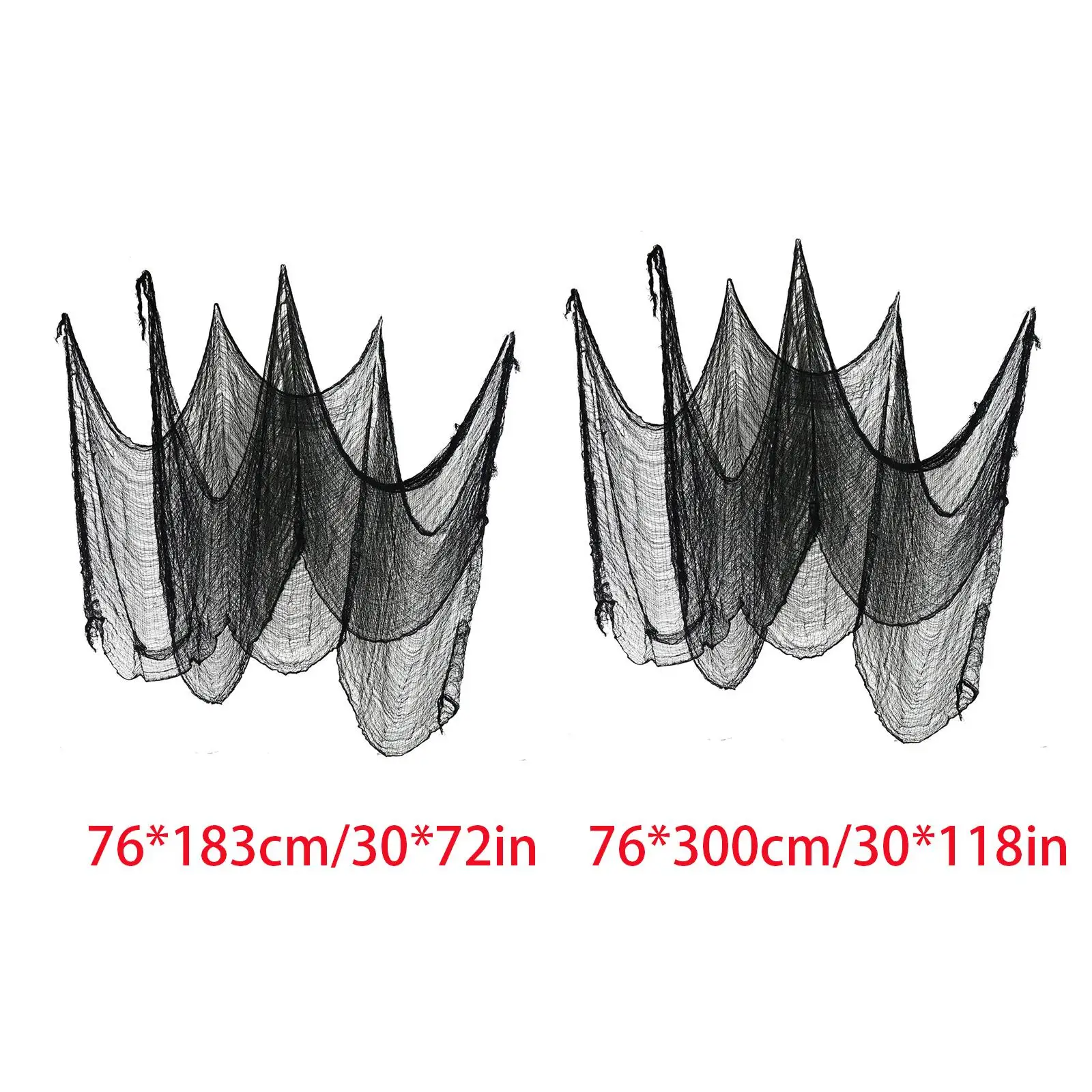 غطاء نوافذ من القماش المخيف للهالوين باللون الأسود، هدايا DIY للهالوين المخيف