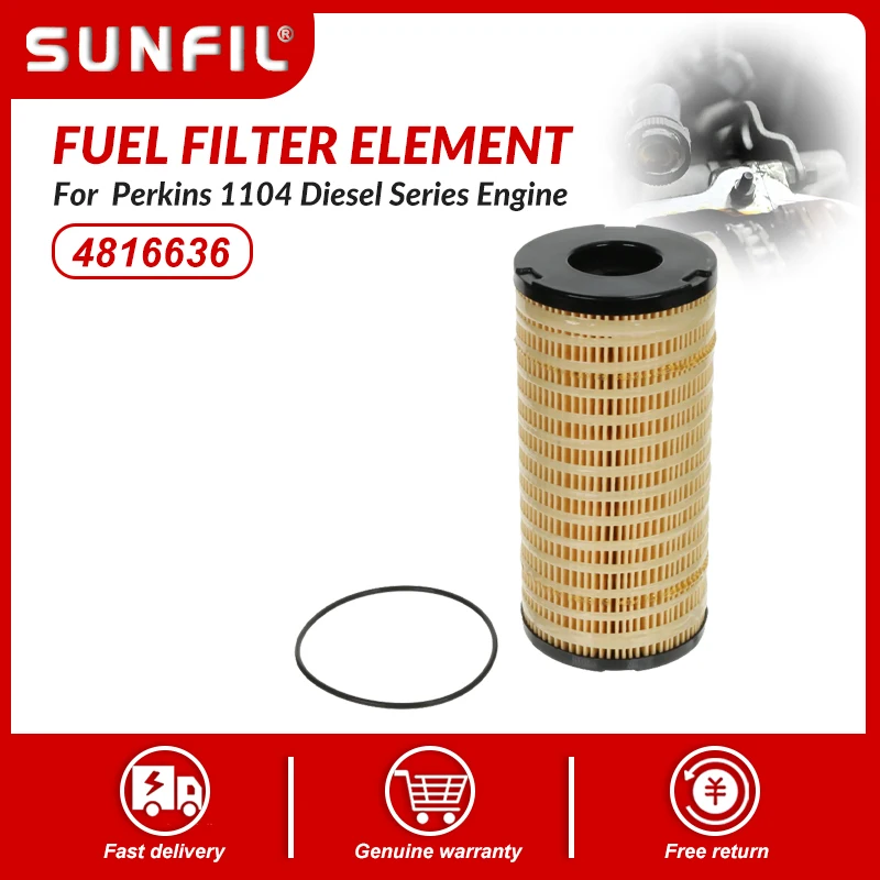 

4816636 26560201 Элемент топливного фильтра для двигателя Perkins 1104 Diesel Series 1104D 1104C 1104A 1106C 1106D