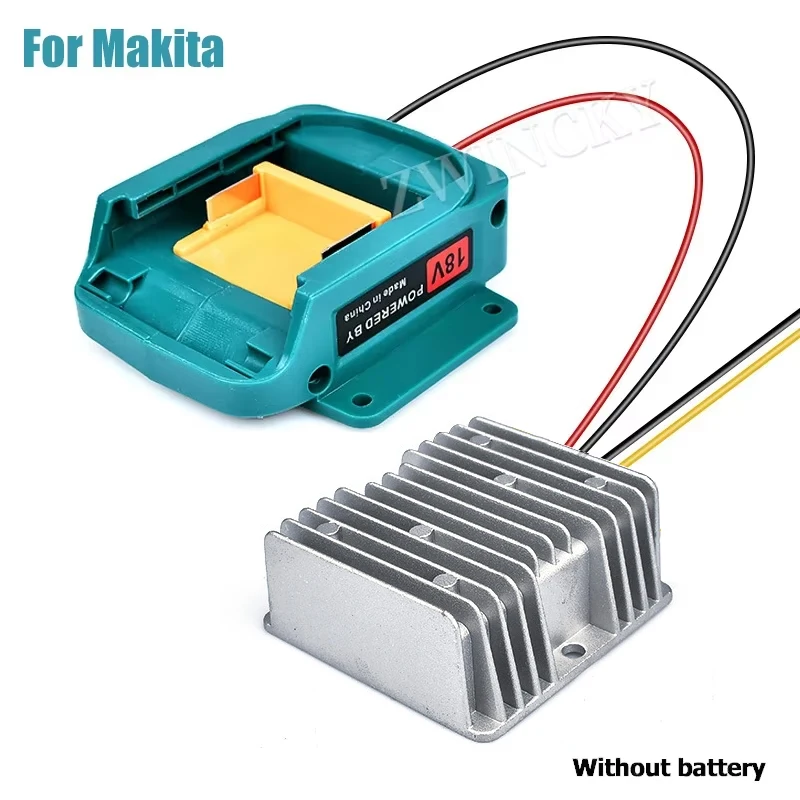 18V naar 12V Step-Down Converter voor Makita 18V accu-adapter voor Power Wheels, DC 12V 15A 180W Buck Converter Regulator DIY gereedschap