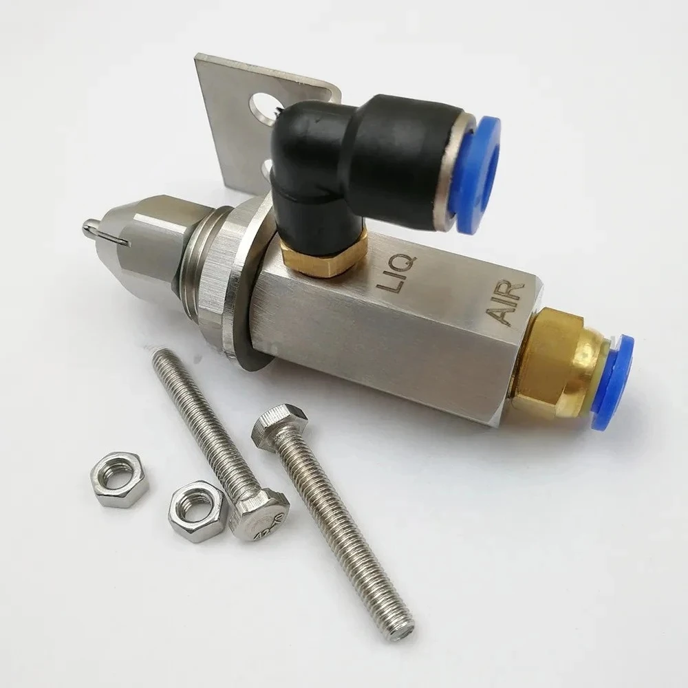 Ultrasonic Dry Fog Nozzle 30° Air Atomizing Spray Nozzle 304SS For Dust Suppression Humidification Cooling Disinfection