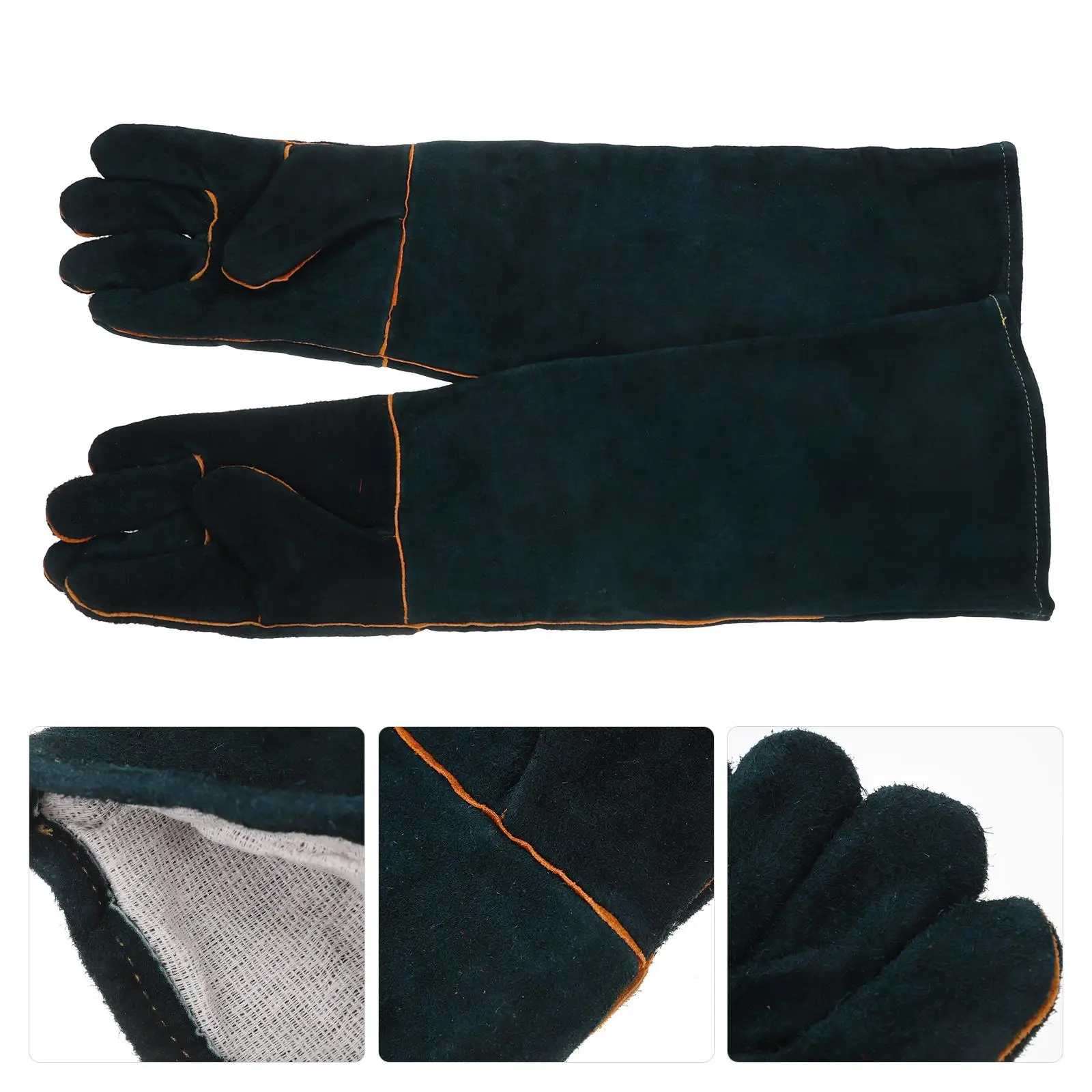 Gants Anti-morsure, fournitures d'alimentation pour animaux de compagnie, épaississement de sécurité en peau de vache, matériau Durable résistant aux rayures