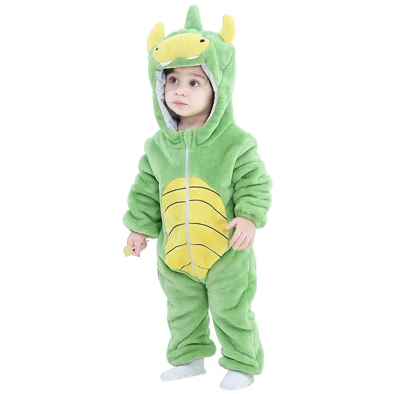 Baby Overalls Kinder Dinosaurier Affe Cosplay Growings Kostüm Winter Flanell Overalls Halloween Cosplay Geburtstag Kostüm