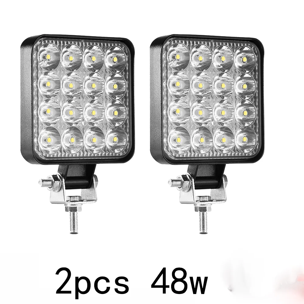 ZK30 48w Led Bar 16barra Led Car Light For 4x4 Led Bar Offroad SUV ATV Tractor Boat Trucks Excavator 12V 24V Work Light