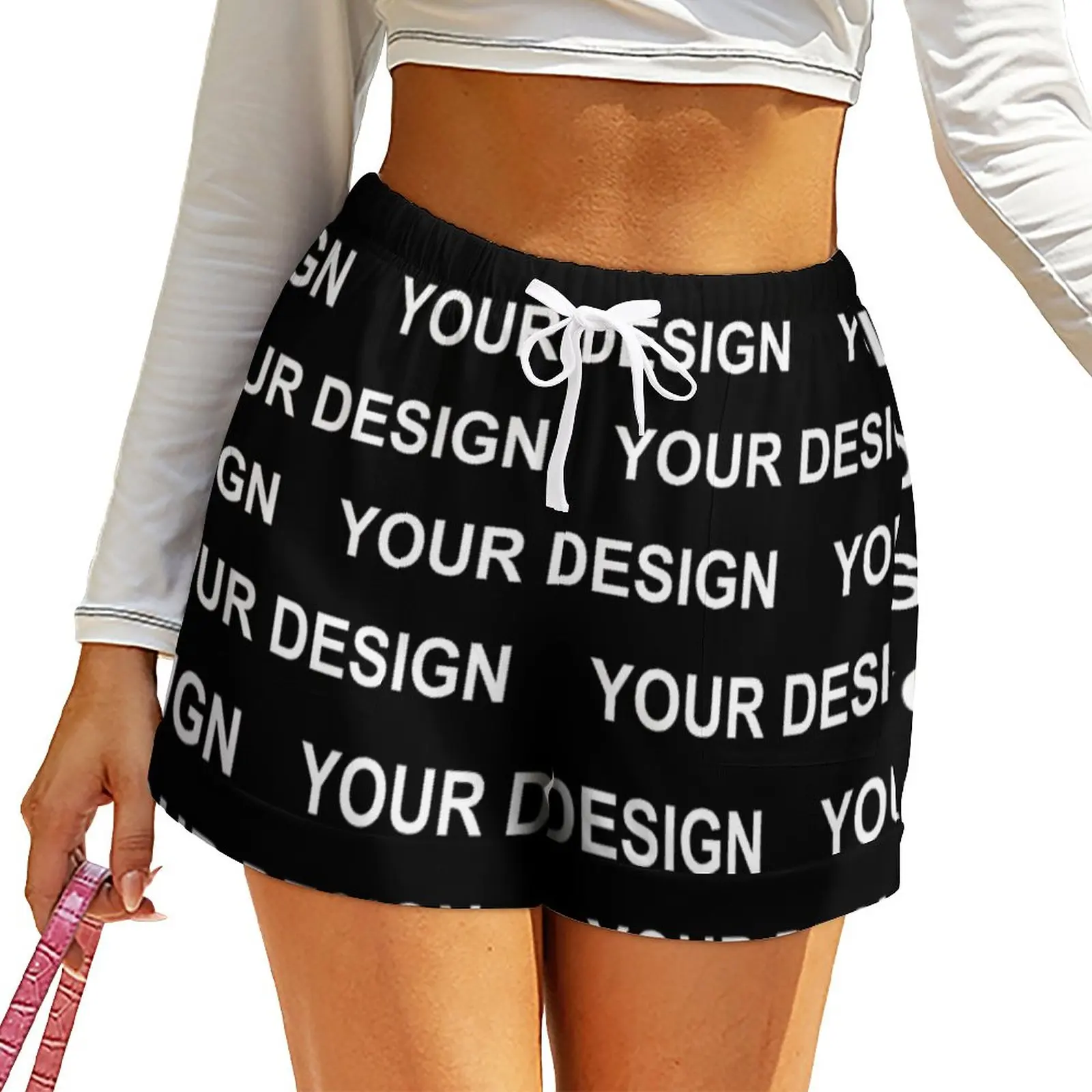 

Add Design Customized Shorts Female Custom Made Your Image Casual Loose Print Shorts Oversized Short Pants Night Club Bottoms