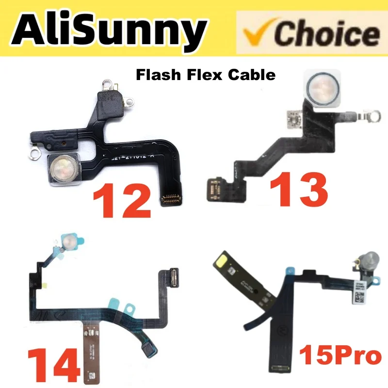 1pcs Distance Flash Flex Cable For iPhone 15 14 Plus 13 Pro Max 12 Proximity LED Light Sensor Ambient Flashlight