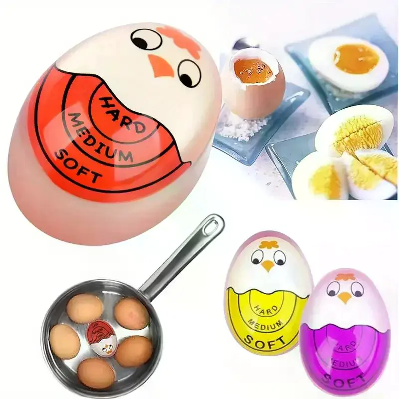 Egg Timer Egg Color Changing Indicator Tells Soft Hard Boiled Egg That Changes Color When Eggs Are Ready