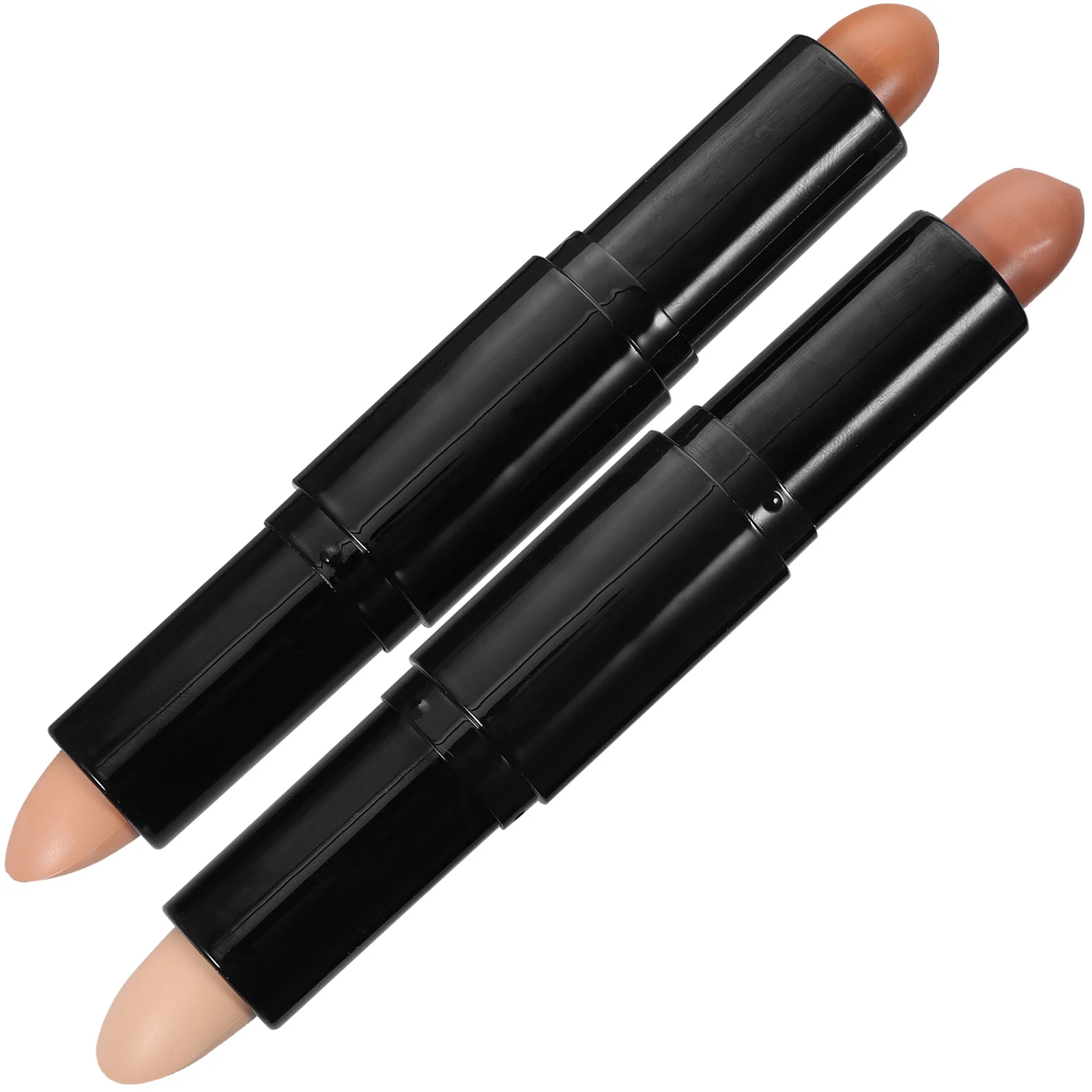 2 Pcs High-gloss Concealer Stick Face Contour Highlight Highlighter Make up Miss