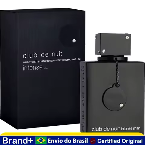 Perfume Armaf Club De Nuit Intense Man, Aroma Quente e Picante, Uso Diário, Perfume Luxuoso Preto, Fragrância Duradoura, Colônia 105ML