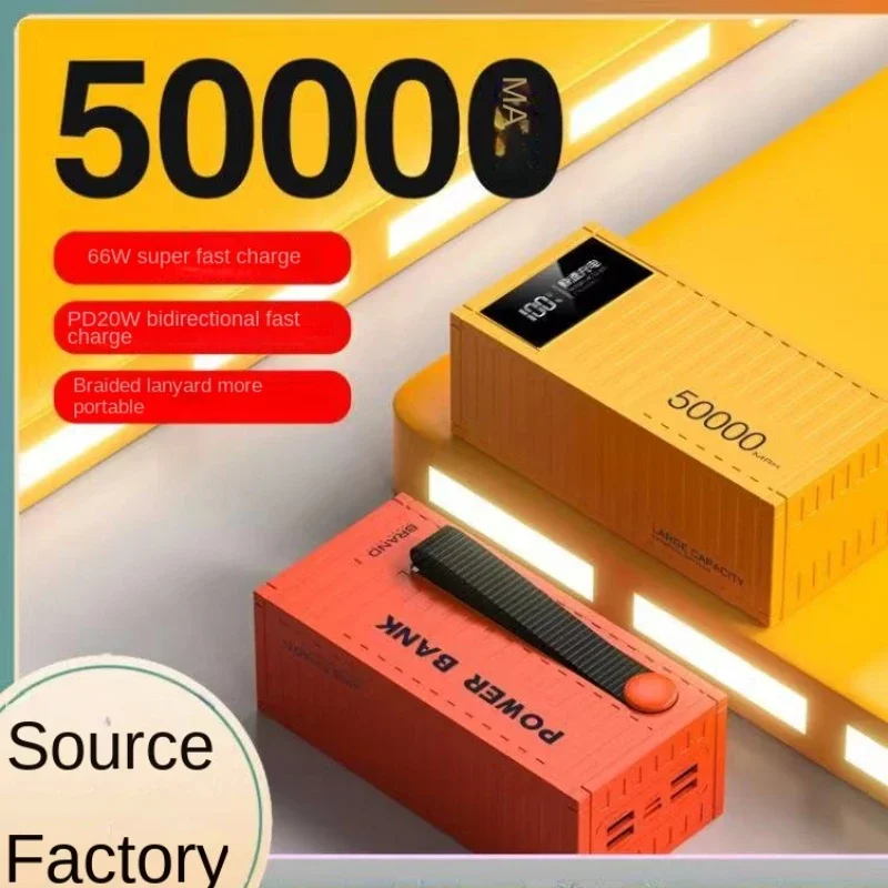 HOT 10000Mah 20000mah 50000mah Wholesale 66w Portable Power Bank Fast Charge Mobile Phones Mobile Power Supply BCAK