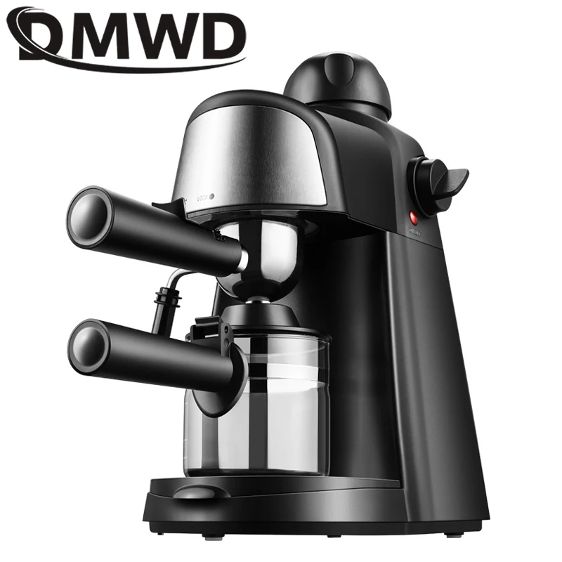 

DMWD Semi Automatic Espresso Coffee Machine 5Bar Pump Pressure Italian Caffee Maker Cappuccino Latte Milk Frother