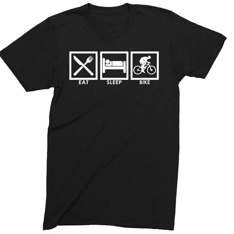 

Eat Sleep Cycling Bike Funny Novelty T Shirt Men'S Comedy Idea