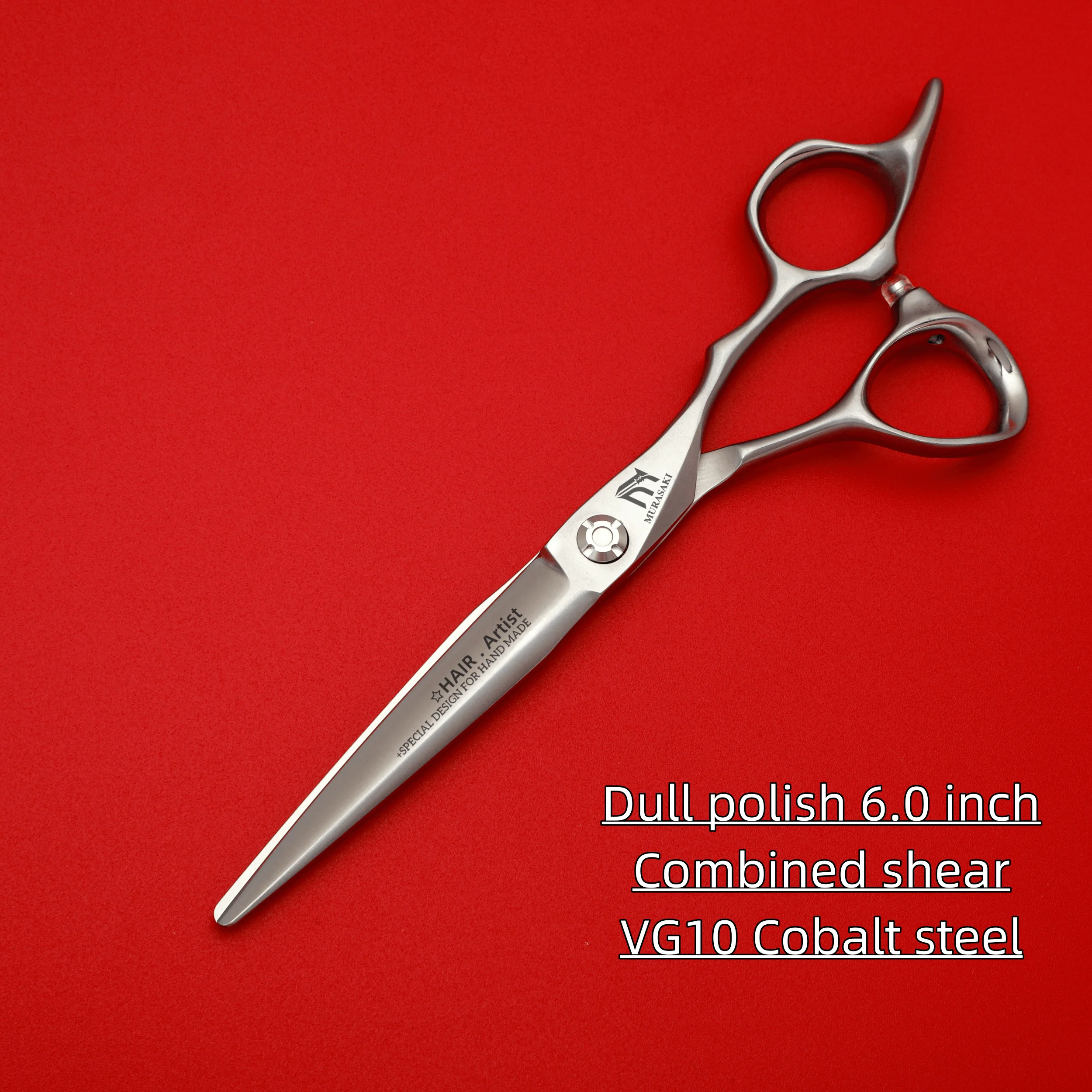 Professionelle Friseurscheren mit mattem Finish, japanische Flachschere aus VG10-Kobaltstahl, Set mit 6,0-6,5-7,0 Zoll Haarschneidemaschinen – Detail 9