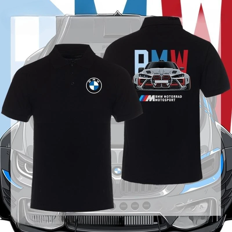 

BMW M4 Men's and Women's POLO Shirts Car Modification Factory T-shirts Summer Racing Overalls Car Friends Club Short Sleeves