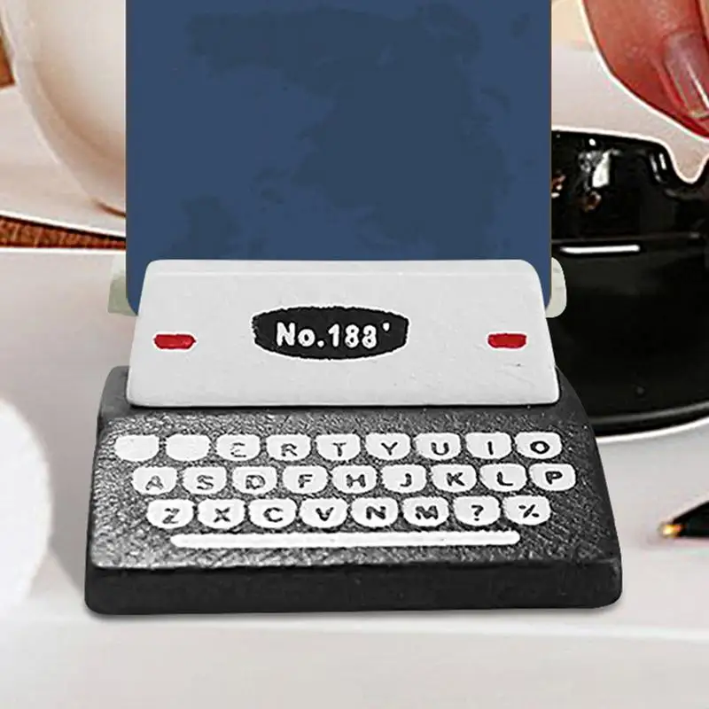 เครื่องพิมพ์จำลองสไตล์วินเทจสำหรับธุรกิจกระเป๋าเก็บบัตรนามบัตรที่ตั้งตัวจัดระเบียบเดสก์ท็อปชั้นวางสำหรับ