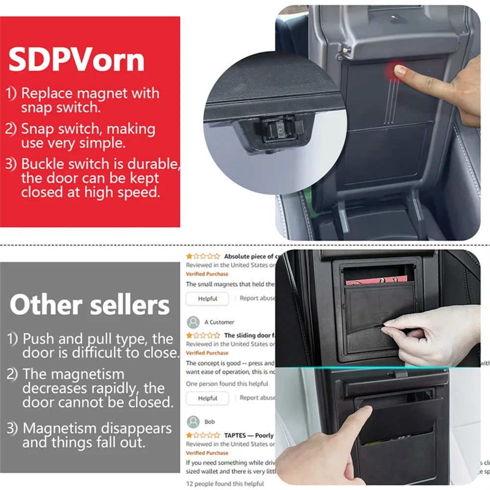 قطع غيار السيارات البوب صندوق تخزين مسند الذراع Centrol مناسب لتويوتا 4 عداء 2016-2021 اكسسوارات السيارات الداخلية #2