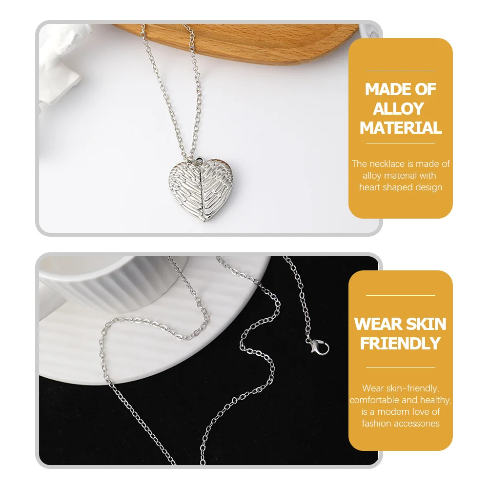 

Man Heart Necklace Personalized Alloy Custom Lockets for Women That Hold Pictures