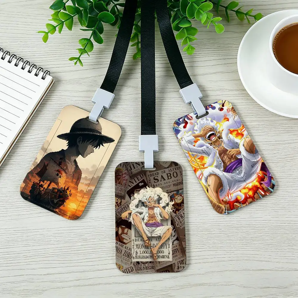 Anime O-ONE P-PIECES Card Cover Bag Business Work Name Card Badge Holders Unisex Credit Card Business Bus ID Holder Case