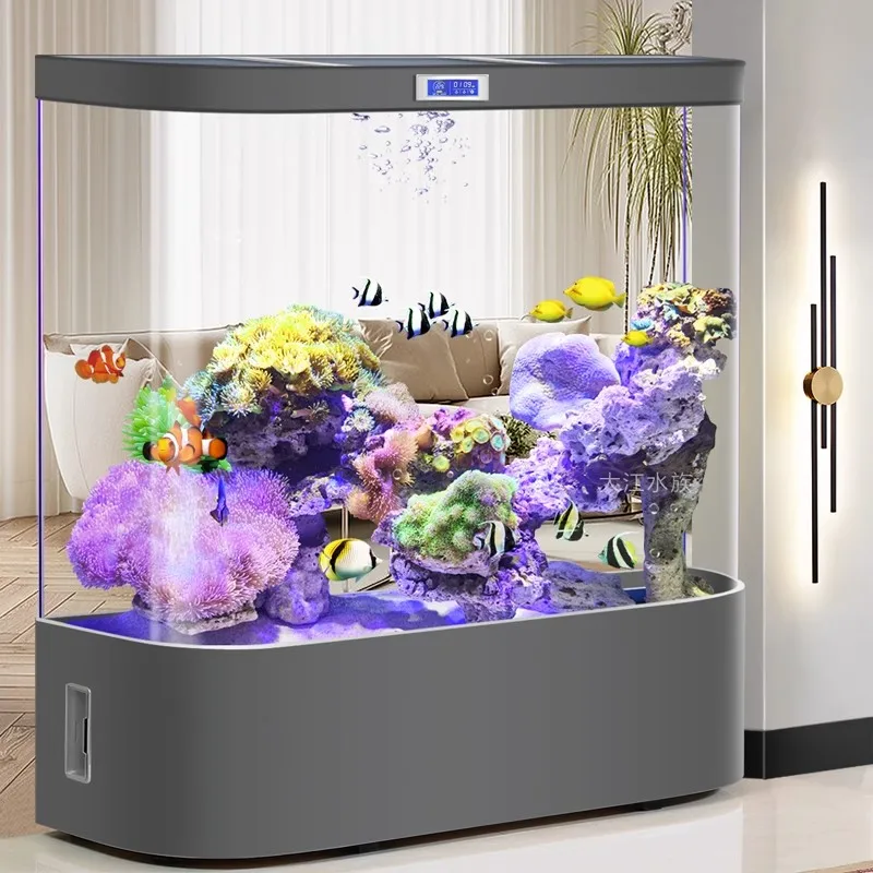 No Water Change, Automatic Filtration, Circulation, Living Room, Household Floor To Floor Air, Goldfish Tank, Aquarium