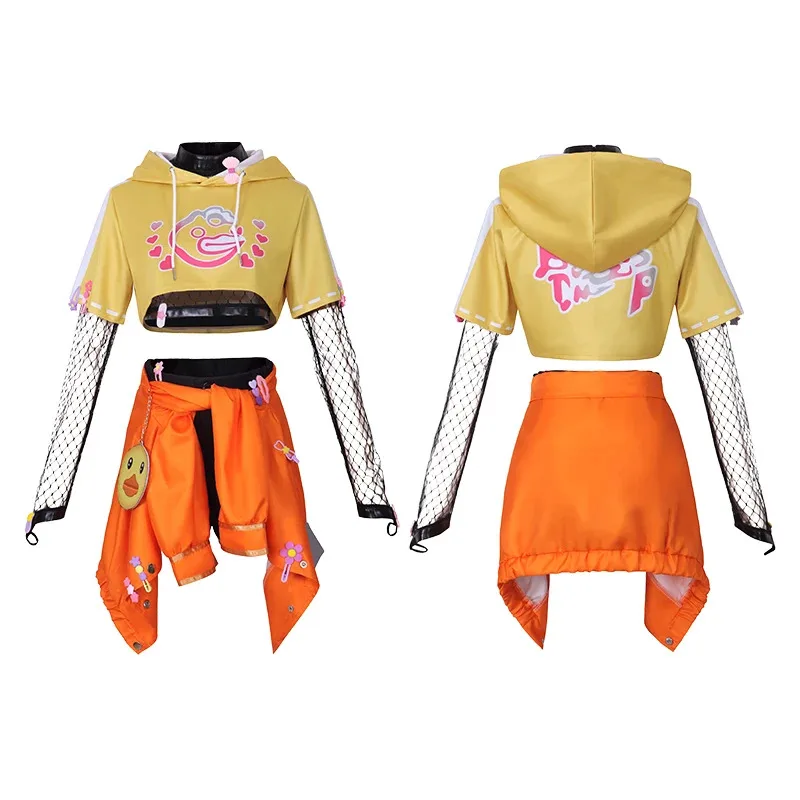 

Yellow Duck Perfumer Vera Nair Cosplay Game Identity V Costume Buffy Uniform Wig Party Anime Role Outfit for Woman Mana;2,c'4,h.