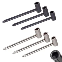 3 Stuks Hex Akoestische Gitaar Halspen Stelsleutel Spanner 6.35 Mm 7 Mm 8 Mm Gitaar Halspen Sleutels reparatie Tools Gitaar Onderdelen