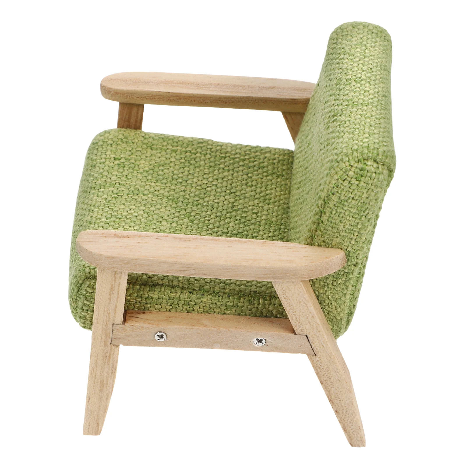 Dollhouse Sofa Miniature Model Furniture Tiny Supplies Room Loveseat Practical Double Decor Scene Couch
