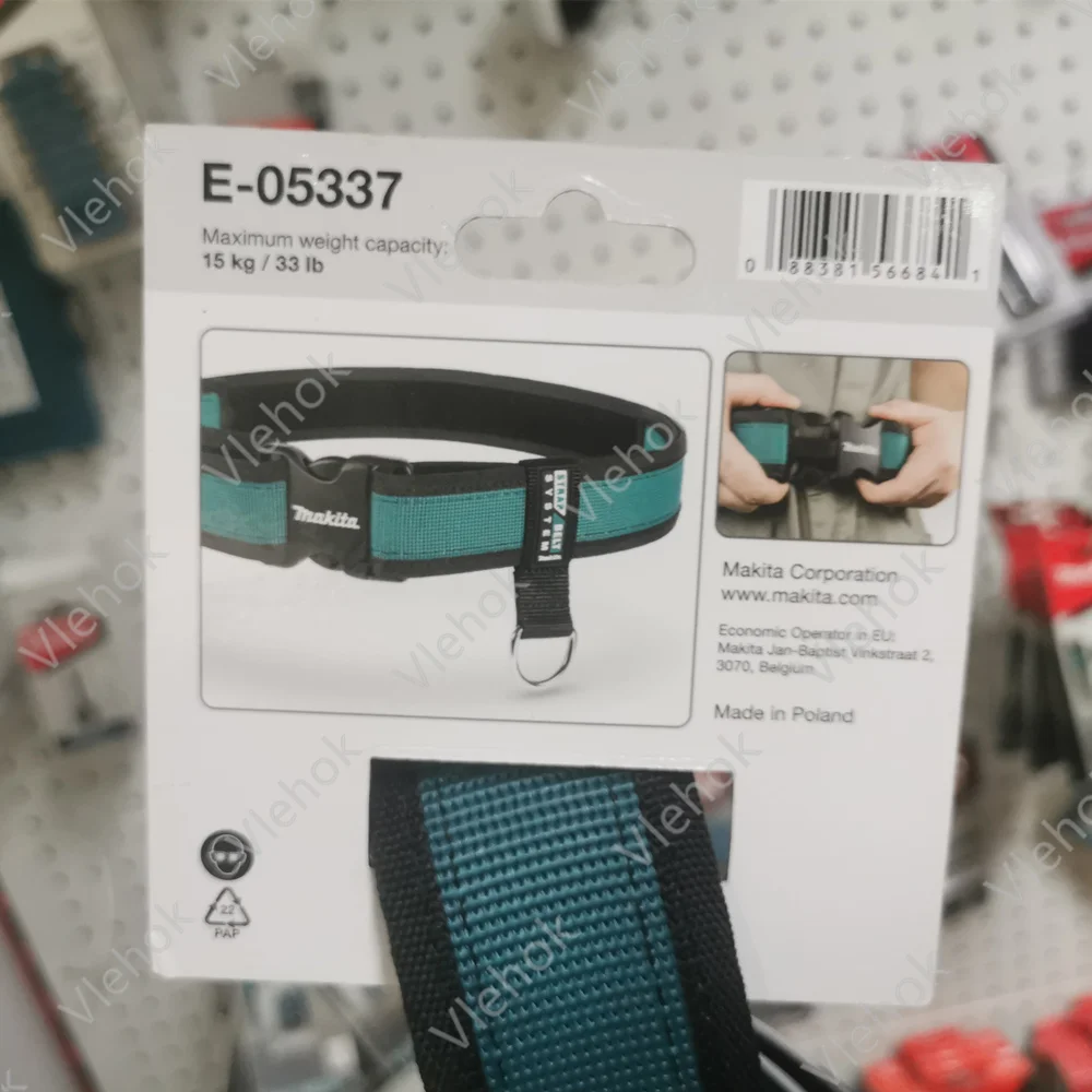 Makita E-05337 Multifunctional Tool Belts Shoulder Strap Adjustable Work Waist Utility Belt Oxford Cloth Repair Kit