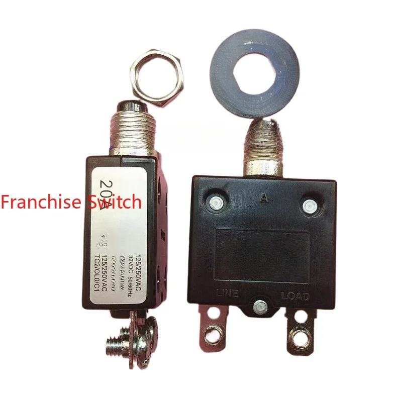 

10PCS Original Overload Protector Overcurrent 98-20A Screw Foot Equipment Circuit Breaker