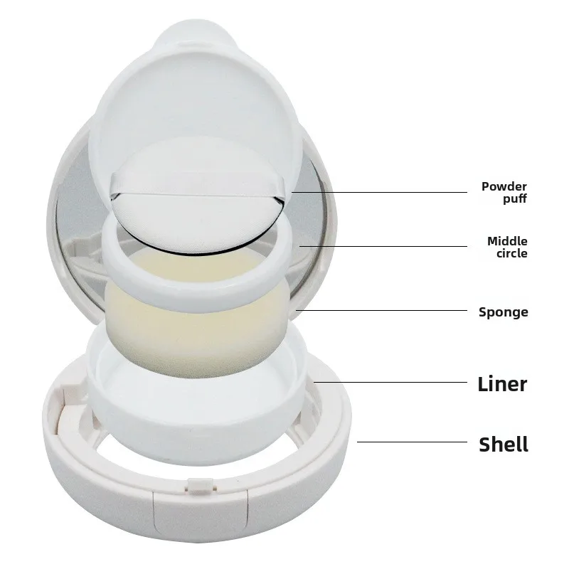 Empty Cushion Compact Case Refillable BB Cream Container with Mirror Leakproof Design Eco-Friendly Travel Essential Gift