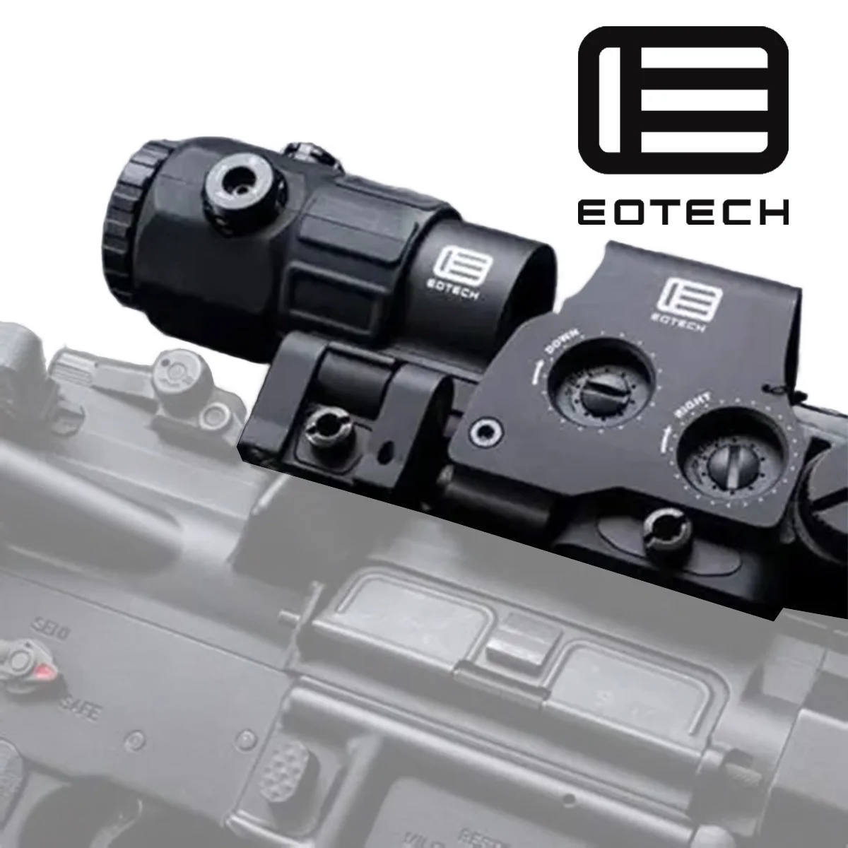 

UNITY Fast Optic Riser Mount For EOTECH 3X G33 G43 G45 Magnifier 558 Red Green Dot Holographic Reflex Sight Scope QD Mount 20mm