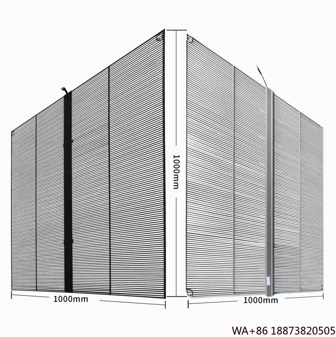 شاشة LED شفافة شفافة عالية ≥85% | سهلة التركيب لنوافذ متجر البيع بالتجزئة/مراكز التسوق لجذب العلامة #1