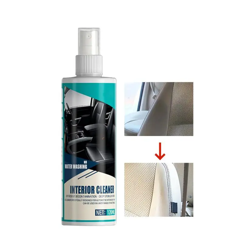 

Foam Car Cleaner Automotive Interior Cleaner 120ml Interior Detailing Cleaning Agent Auto Interior Cleaner Foam For Car Seats