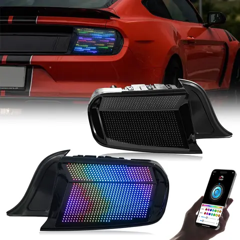 1 Para Tylnych Lamp Zespolonych do Forda Mustanga 2015 2016 2017 2018 2019 2020 2021 2022 2023, Światło Stop, Lampa Tylna