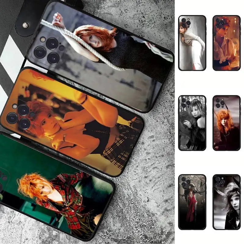 Mylene Farmer singer Phone Case For iPhone 6 7 8 Plus 11 12 13 14 Pro SE 2020 MAX Mini X XS XR Back Funda Cover