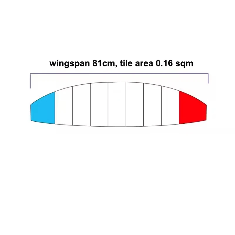 1PCS 81cm Paraglider Baldachin 20D Nylon Fallschirm Kopf mit Draht Leichte Langlebige Regenschirm Tuch für Indoor Outdoor fliegen