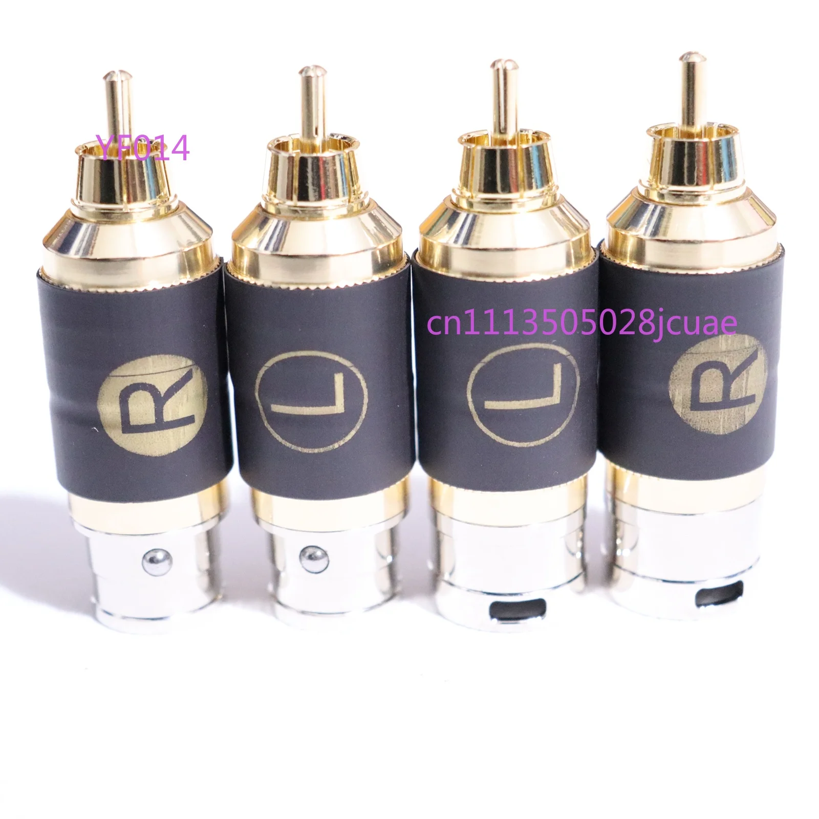 All Copper Shell XLR to RCA Adapter, 3Pin XLR Male Female to RCA Audio Converter Connector, 2Pcs/Set