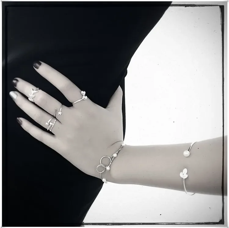 Bagues ouvertes en argent Sterling 925 et zircon pour femmes, bijoux anti-allergie à la mode