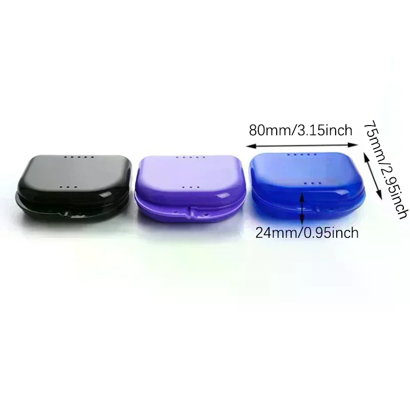 

Tooth Retainer Box Brace Container Mouthguard Guard Denture Storage Case Cleaner