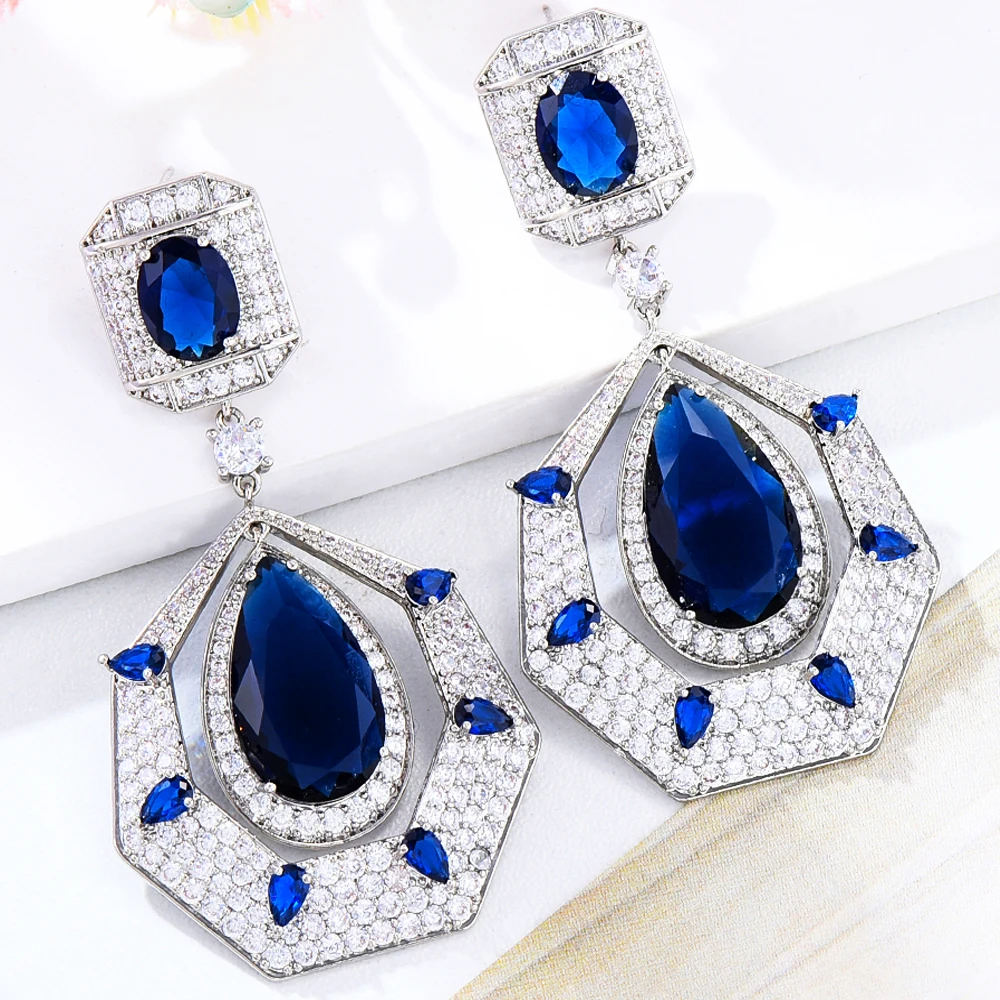 

Missvikki Earrings Sweet Luxury Trendy Big Earrings Bohemia Long Pendant Earring Women Sexy Girls Jewelry Fashion Bridal Gift