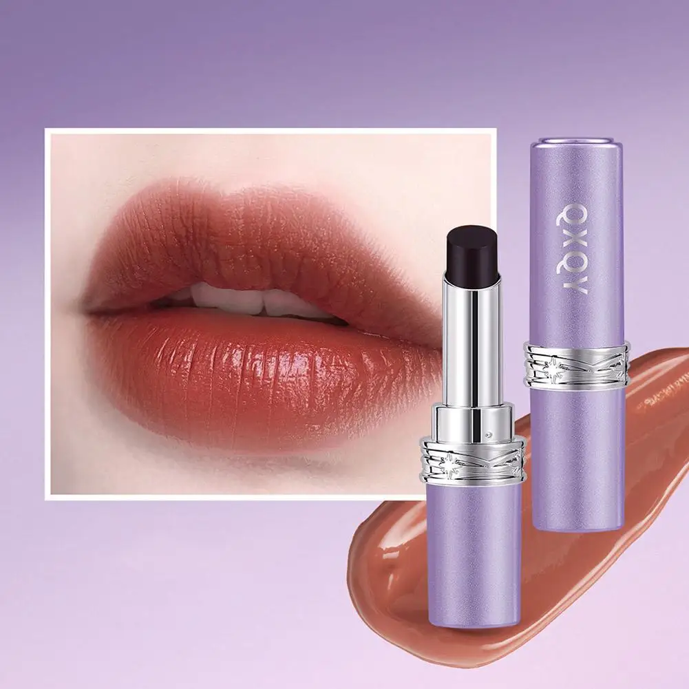 أحمر شفاه مخملي غير لامع داكن ماجيك ملمع حساس لدرجة الحرارة يدوم طويلاً ملمع شفاه متغير اللون جوهر تغذي L1V1