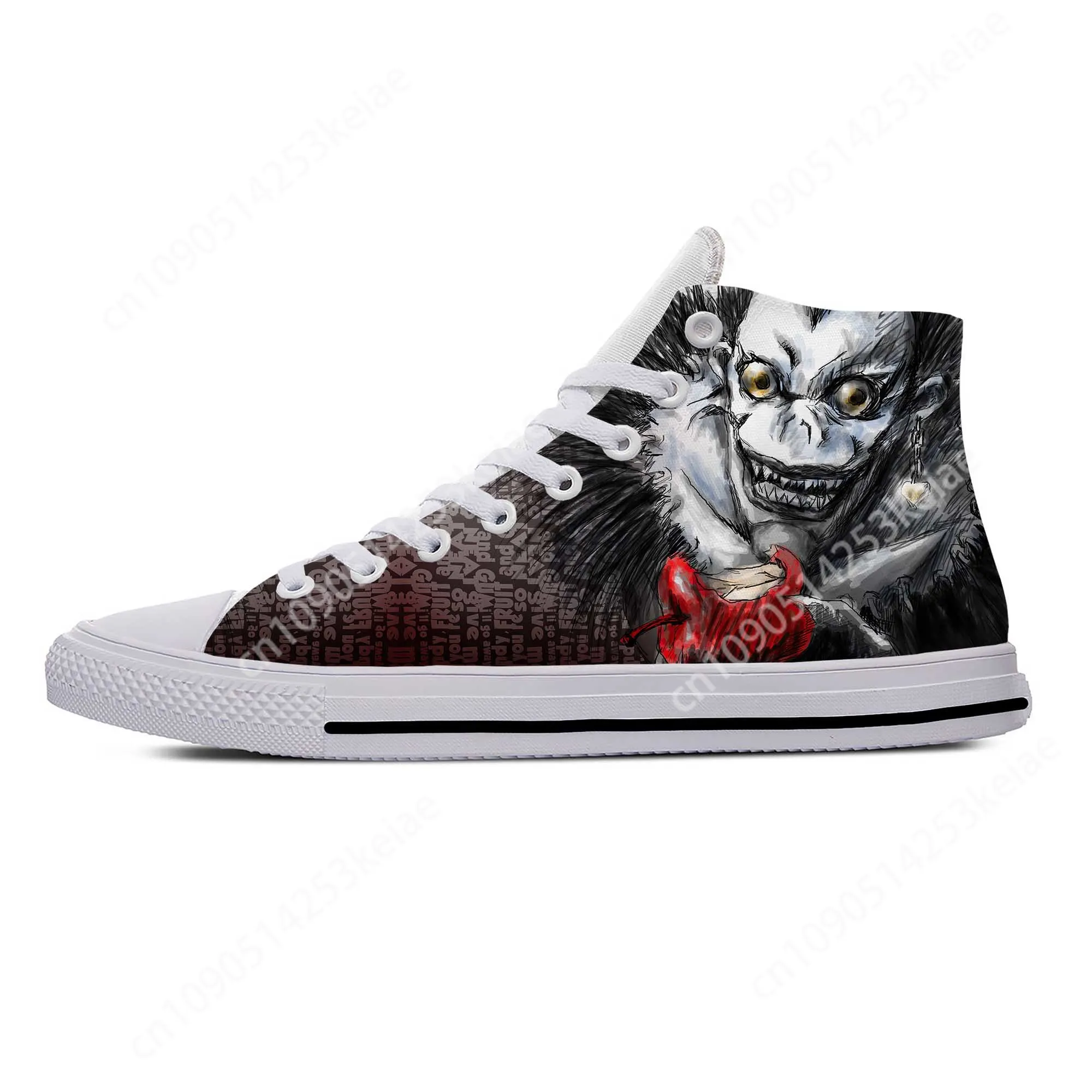 Summer Japanese Anime Manga Demon Death Note Ryuk Casual Shoes High Top Lightweight Board Shoes Breathable Men Women Sneakers