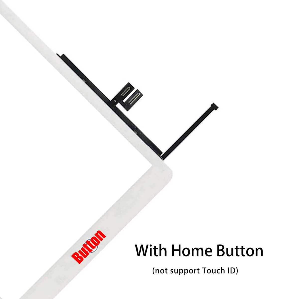 LCD اللمس الخارجي لباد 7 8 9 2019 / 2020/2021 7thGen / 8thGen 9th اللمس الزجاج شاشة محول الأرقام موصل لوحة اللمس استبدال #6