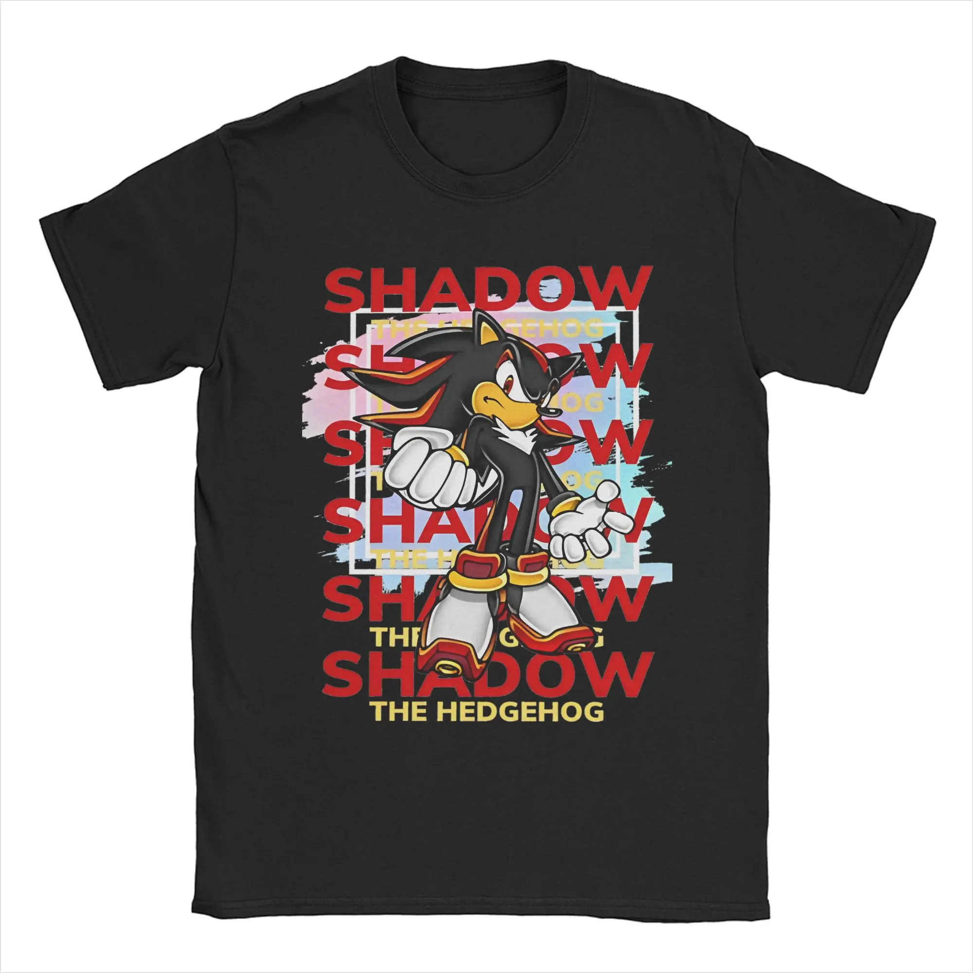 The Hedgehog Shadow T Shirts Men Women's Pure Cotton Funny T-Shirt Round Neck Cartoon Tees Short Sleeve Tops Gift Idea