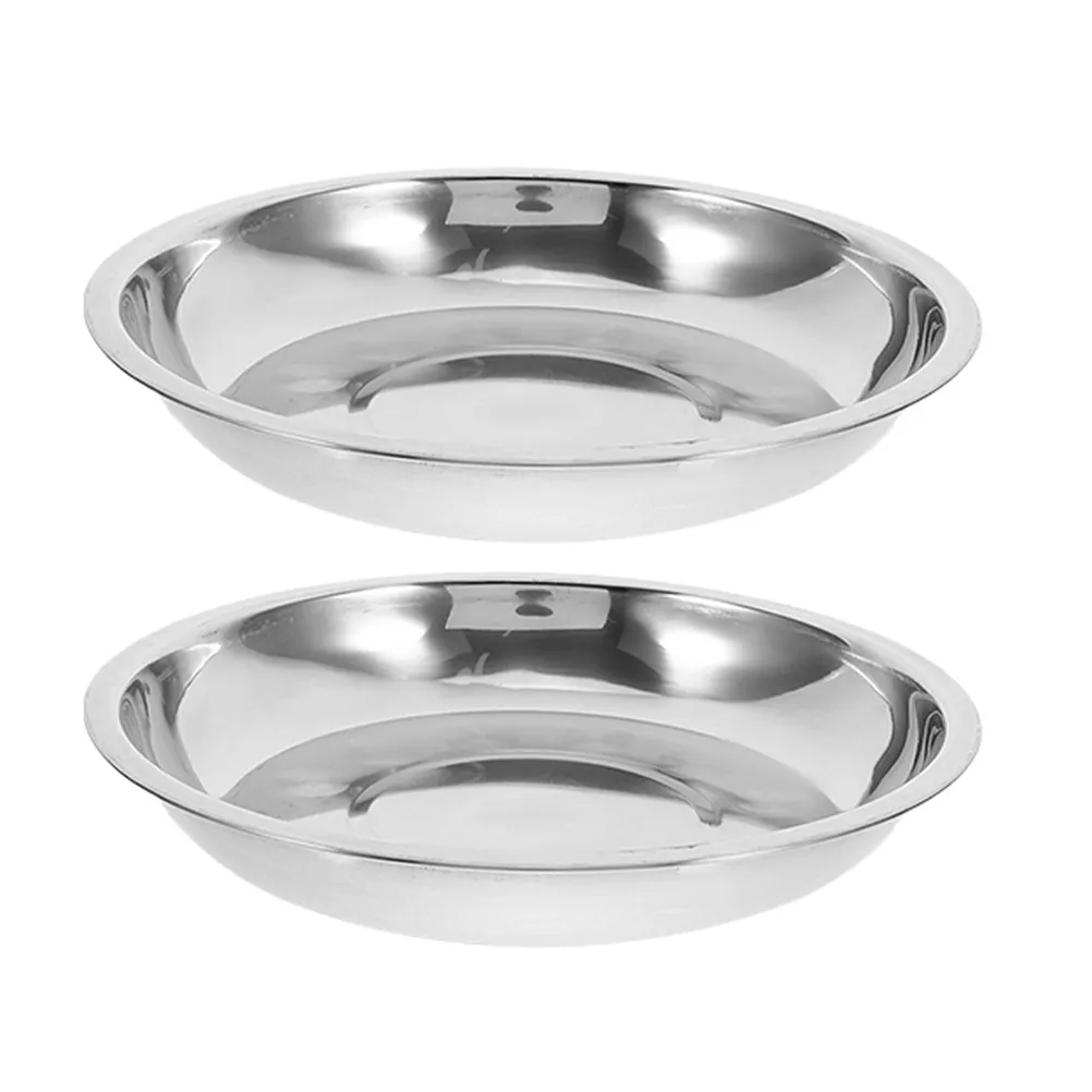 

Набор из 2 мисок для животных из нержавеющей стали: неглубокие, для легкого кормления кошек и собак, прочные, не ржавеющие, для еды и воды