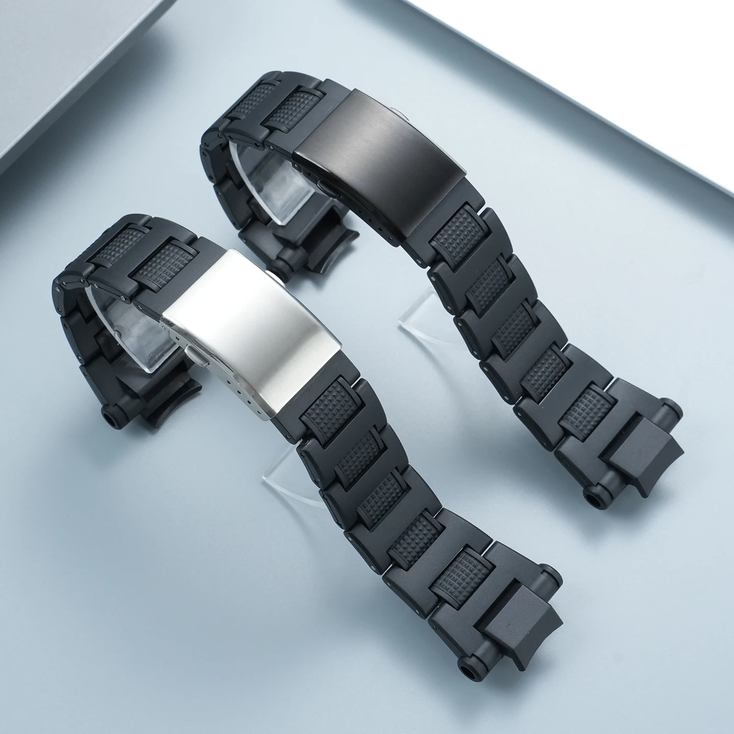 Lightweight Composite Plastic Steel Watch Strap For Casio gw1100 GW-A1100/GW4000/A1000 Watch Band Men Bracelet Black Watch Chain