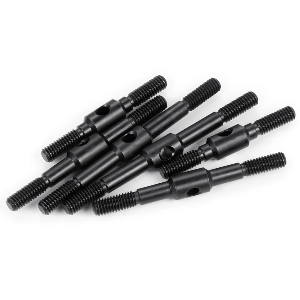 AXSPEED 6 Stück Stahl vorne hinten Achsschenkel M4 Gestänge Aufhängungsglieder für 1/10 T-raxxas Drag Slash C10 Rustler Stampede Slash Teile