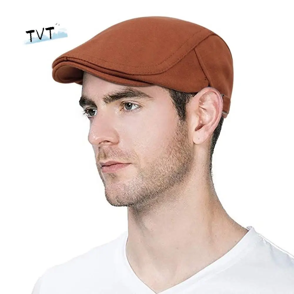 

Retro Adjustable Vintage Berets Hat Painter Hip Hop Newsboy Caps Solid Color Forward Hat Flat Visor Cap Women