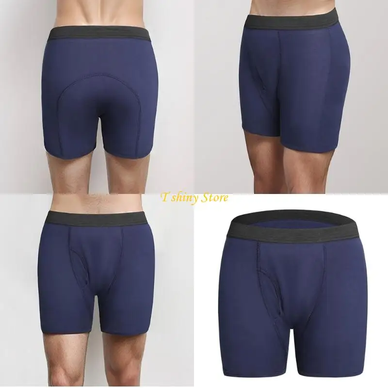 

N58F Мужское нижнее белье при недержании, хлопковые трусы-боксеры для защиты от протечек мочевого пузыря