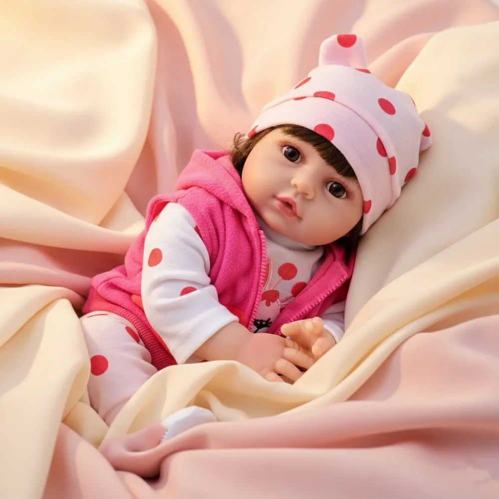 

Cloveray 20-дюймовая классическая виниловая реалистичная кукла реборн всего тела, супер милая виниловая кукла, высокое качество, игрушка ручной работы, подарок для ребенка