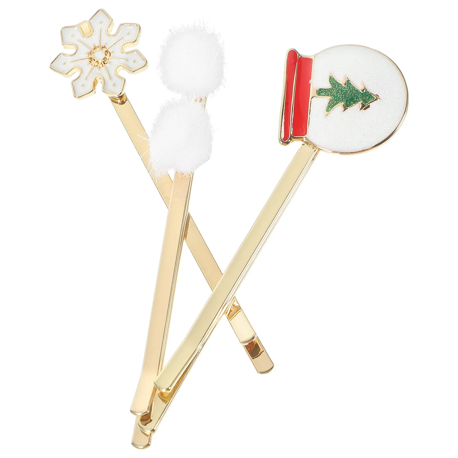

6Pcs Alloy Bobby Pin Metal Hair Clips Xmas Christmas Decorative Hair Accessories for Women Party Wedding Birthday
