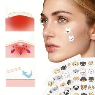 Plester Jerawat Hidrokoloid, 396 Pcs - Penutup Tak Terlihat untuk Jerawat & Noda, Semua Warna Kulit Terang